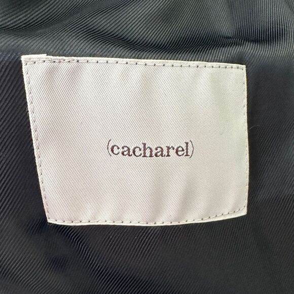 Cacharel Wool Cashmere Winter Coat Black Size 58 - Picture 4 of 6